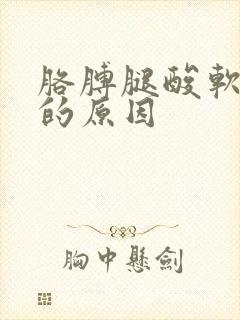 胳膊腿酸软无力的原因