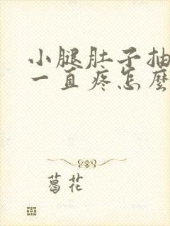 小腿肚子抽筋后一直疼怎么回事