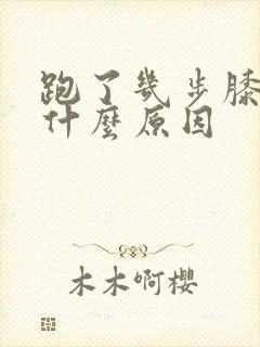 跑了几步膝盖疼什么原因封面