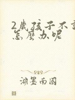 2岁孩子不说话怎么办呢