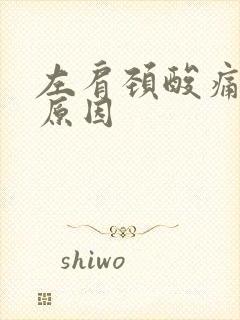 左肩颈酸痛什么原因