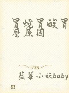 胃烧胃酸胃胀什么原因