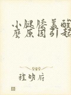 小腿膝盖酸痛什么原因引起的