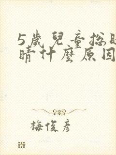 5岁儿童总眨眼睛什么原因封面