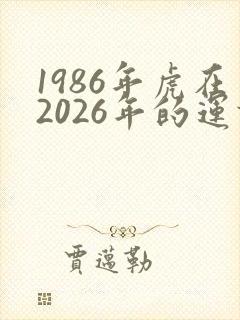 1986年虎在2026年的运势