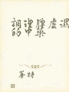 调理脾虚湿气重的中药