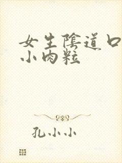 女生阴道口痒长小肉粒