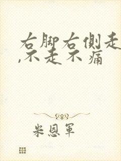 右脚右侧走路痛,不走不痛