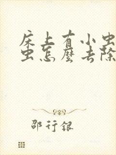 床上有小虫子螨虫怎么去除