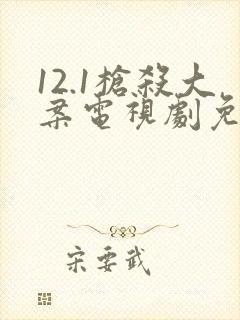 12.1枪杀大案电视剧免费观看封面