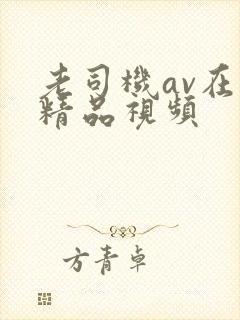 老司机av在线精品视频