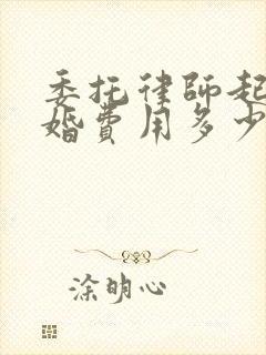 委托律师起诉离婚费用多少钱封面