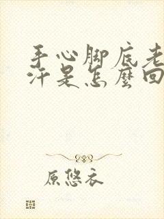 手心脚底老是出汗是怎么回事封面