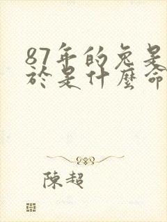 87年的兔是属于是什么命