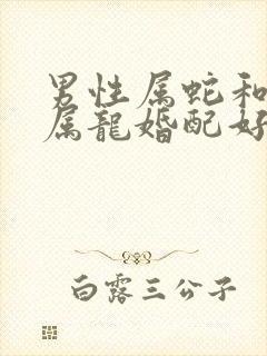 男性属蛇和女性属龙婚配好吗