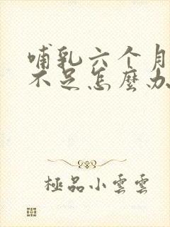 哺乳六个月奶水不足怎么办封面