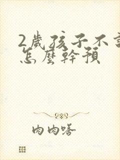 2岁孩子不说话怎么干预