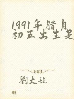 1991年腊月初五出生是什么命