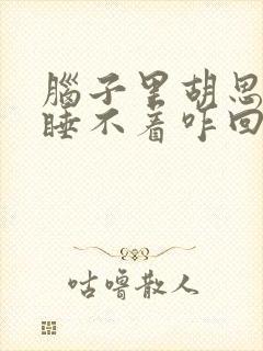 脑子里胡思乱想睡不着咋回事