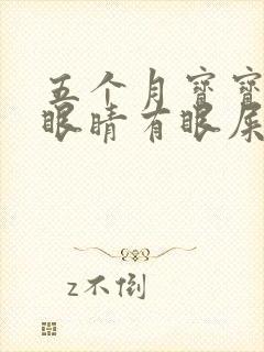 五个月宝宝一只眼睛有眼屎是黄脓状