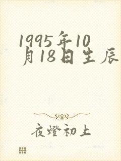1995年10月18日生辰八字