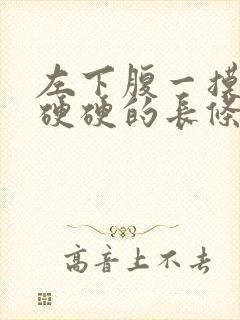 左下腹一摸有个硬硬的长条不疼