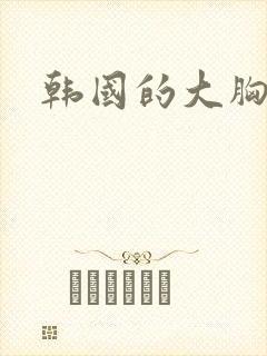 韩国的大胸女人