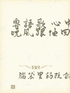 粤语歌 心中的晚风跟他回家封面