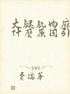 大腿肌肉麻木是什么原因引起封面