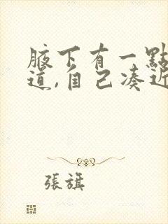 腋下有一点点味道,自己凑近才能闻到