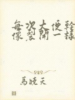 每次大便干肛门像裂开一样出血特别疼