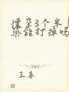 怀孕3个半月吃药能打掉吗