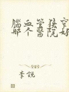 脑血管狭窄治疗哪个医院好封面