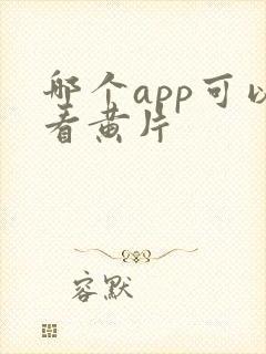 哪个app可以看黄片