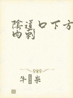 阴道口下方长出肉刺