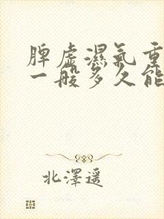 脾虚湿气重中药一般多久能好