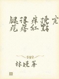 腿很痒挠完一片疙瘩红点