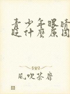 青少年眼睛一直眨什么原因