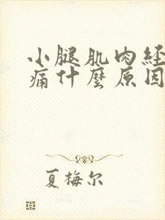 小腿肌肉经常酸痛什么原因