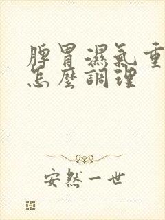 脾胃湿气重自己怎么调理封面