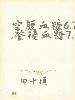 空腹血糖6.7,餐后血糖7.5封面