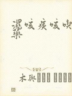 湿咳痰咳吃什么药