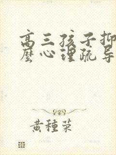 高三孩子抑郁怎么心理疏导