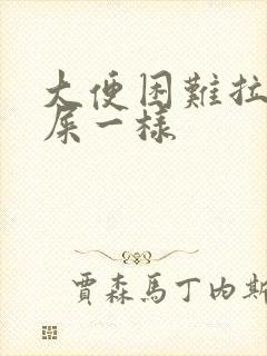 大便困难拉出羊屎一样