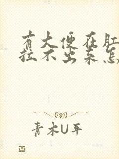 有大便在肛门口拉不出来怎么办