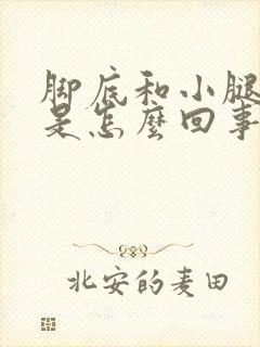 脚底和小腿发麻是怎么回事