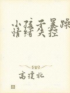 小孩子暴躁易怒情绪失控