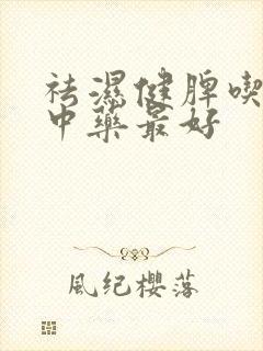 祛湿健脾吃什么中药最好