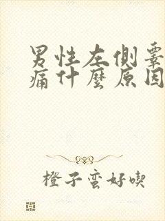 男性左侧睾丸疼痛什么原因引起的