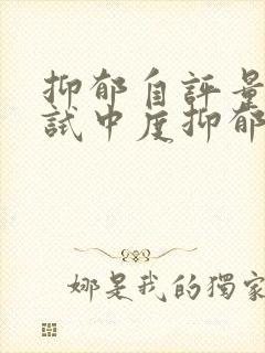 抑郁自评量表测试中度抑郁严重吗封面